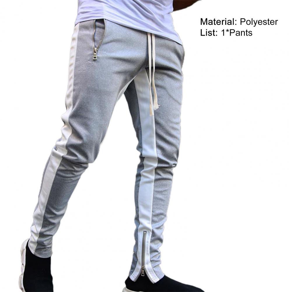 Viser de survêtement skinny pour hommes, pantalons de jogging à fermeture éclair latérale, survêtements Hip Hop Sportedly, pantalons de sport FJpouvez-vous ms, proximité Wstring