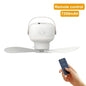 Ventilateur Plafond Portable Camping — LED, Télécommande, 4 Vitesses & Batterie 3600/7200mAh