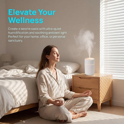 Humidificateur Brume Arc-en-ciel CL-01 — LED 7 Couleurs, 2 Modes (3H/6H) & Nano-Brume Silencieuse