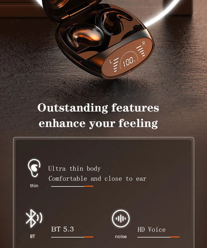 Ultra-Thin Bluetooth 5.3 Sleep Headphones — Invisible, IPX7 Waterproof | TechNova X