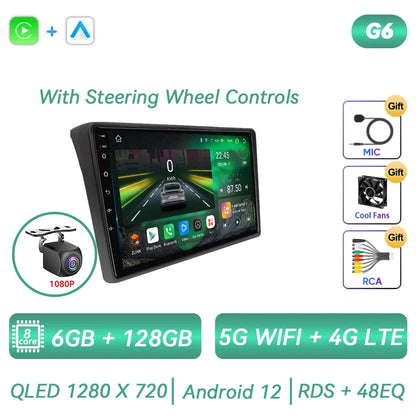 Autoradio Android avec Écran Tactile, Navigation GPS, Carplay, Lecteur de Limitation, pour Voiture Fiat Ducato, KIT Boxer, Crystal en Jumper 2 (2006 2007 2008 2009 2010 2011 2012 2013 2014 2015 2016 2017 2018 2021)