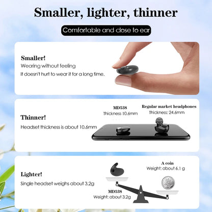 Ultra-Thin Bluetooth 5.3 Sleep Headphones — Invisible, IPX7 Waterproof | TechNova X