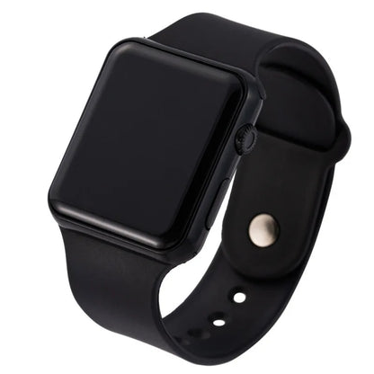 Montre Digitale LED Sport CK1500 — Bracelet Silicone, Cadran Rectangle, Unisexe