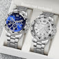 Lot 2 Montres Quartz Homme Business — Grand Cadran 45 mm, Boîtier Alliage, Chiffres Arabes, 4 Styles | TechNova X