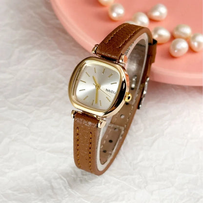 Montre Femme Quartz Petit Cadran zkceenier SN250233 — Bracelet Cuir, Style Mode Étudiant, 6 Coloris