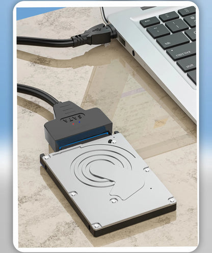 Adaptateur USB vers SATA, câble convertisseur USB 3.0 2.0 vers SATA pour disque dur SSD HDD 2.5 pouces, accessoires d'adaptateur externe