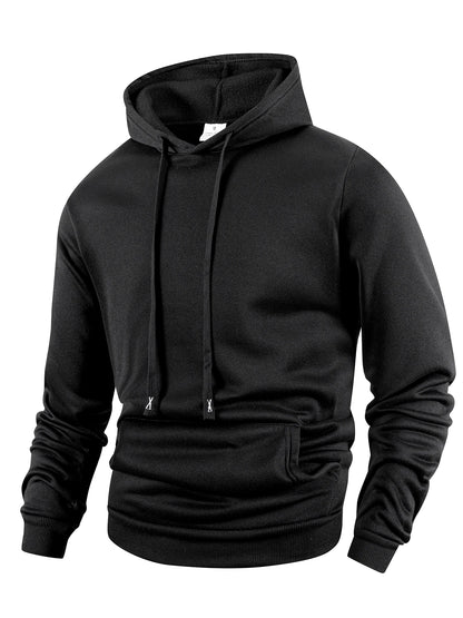 Sweat à capuche à manches longues PVD pour hommes et femmes, pull polyvalent, streetwear décontracté, monochrome, automne, printemps