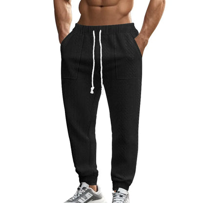 Pantalon de Jogging Homme Couleur Unie — Style Américain | Coupe Ample | Cordon de Serrage | Poches | 5 Coloris | S–XXXL