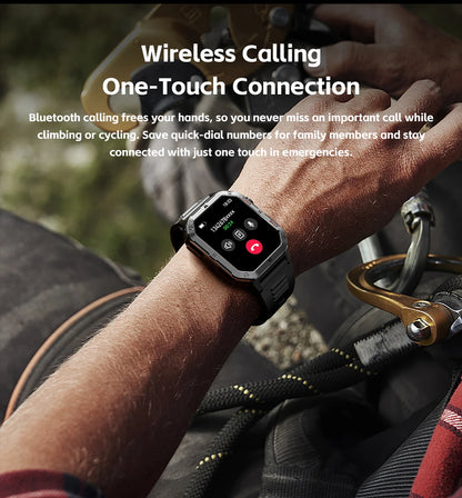 Montre Connectée Sport MT62 — Écran 2,01", Étanche 3 ATM, Batterie 1000 mAh, Bluetooth 5.3, 4 Coloris | TechNova X