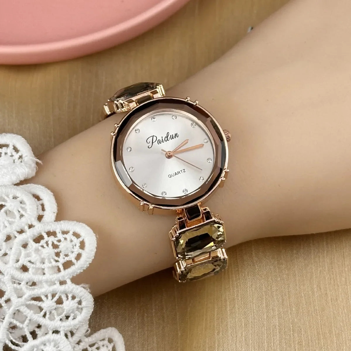 Montre Femme Quartz Diamant zkceenier XGD724 — Bracelet Alliage, Cadran Rond 30mm, 6 Coloris