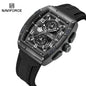 Montre Quartz Sport Homme NAVIFORCE NF8052 — Grand Cadran 44 mm, Chronographe, Aiguilles Lumineuses, Bracelet Silicone, 13 Coloris | TechNova X