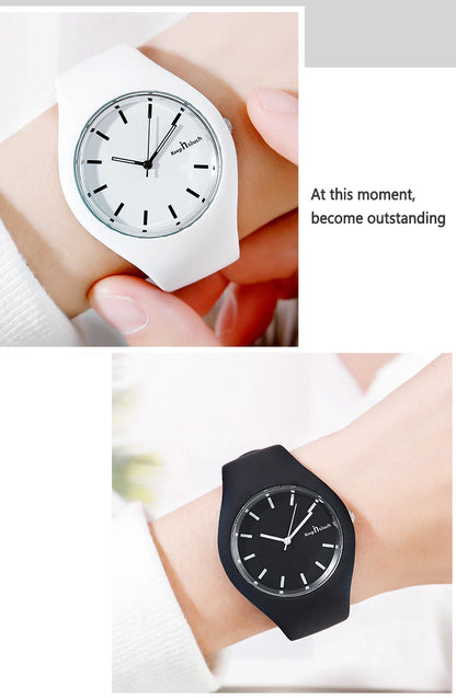 Montre Enfant Quartz UTHAI CQ07 — Bracelet Silicone, Cadran Rond 36mm, 6 Coloris, Garçon & Fille