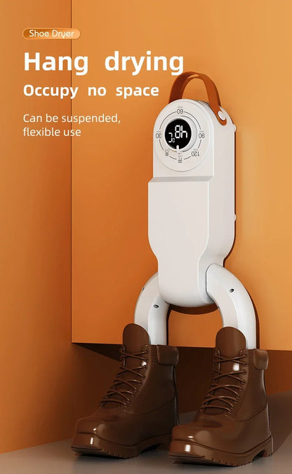 Sèche-Chaussures Intelligent 150W — Minuterie, Séchage Rapide, Désodorisant & Stérilisant