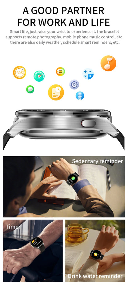 Montre Connectée 2-en-1 avec Écouteurs TWS Intégrés — Écran 1,39", IP67, BT 5.0, Suivi Santé Complet, 3 Coloris | TechNova X