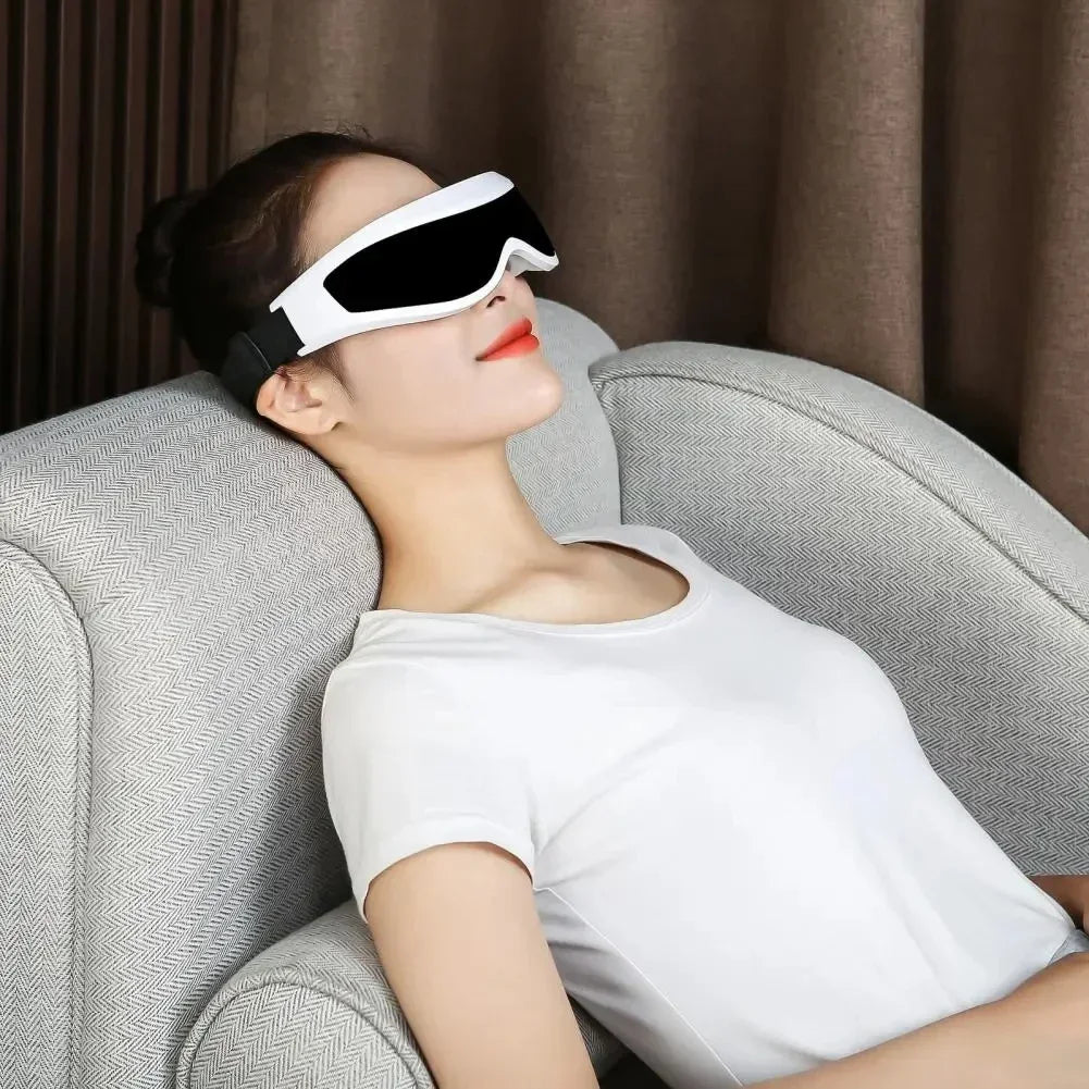 Electric Eye Massager, Eye Vision Improvement, Migraine, Forehead, Eye Care Glasses, Wireless Massage, Vibration, Health Care