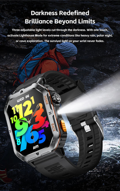 Montre Connectée Sport MT62 — Écran 2,01", Étanche 3 ATM, Batterie 1000 mAh, Bluetooth 5.3, 4 Coloris | TechNova X