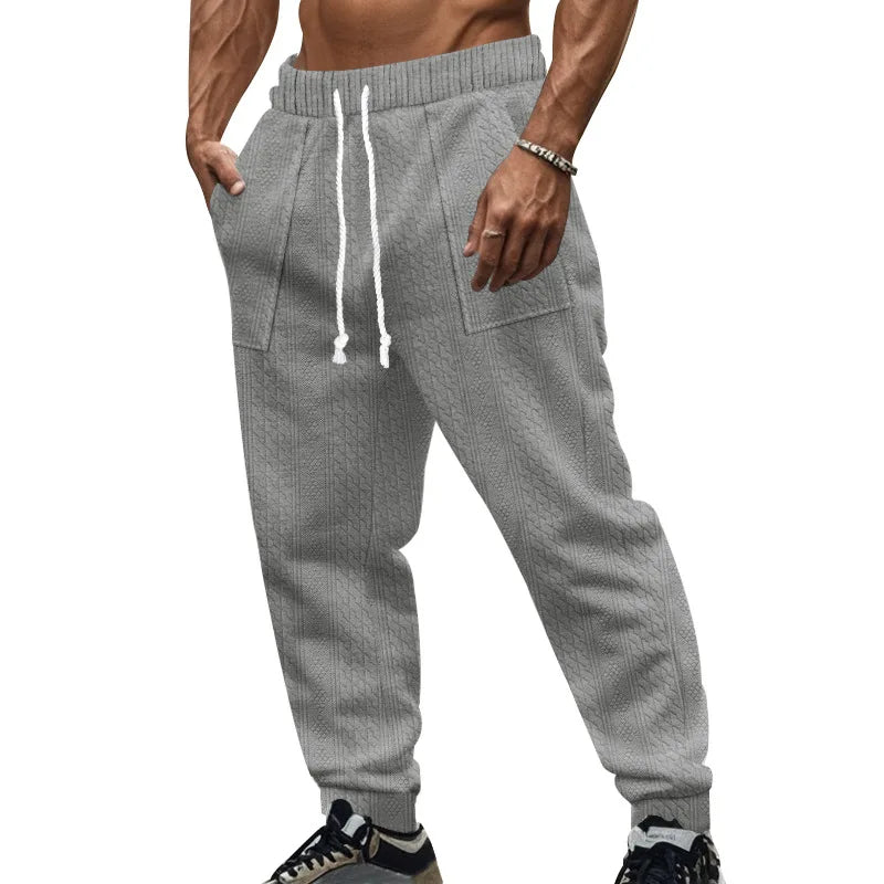 Pantalon de Jogging Homme Couleur Unie — Style Américain | Coupe Ample | Cordon de Serrage | Poches | 5 Coloris | S–XXXL