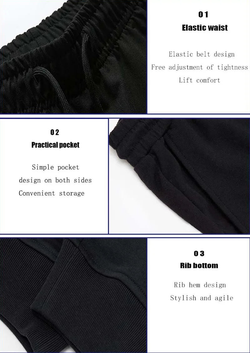 Pantalon Jogging Homme — Coupe Droite & Ample | Cordon de Serrage | Respirant | 4 Saisons | 3 Coloris | S à XXXL