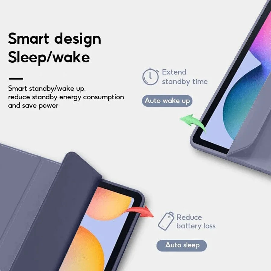 Housse Tablette Lenovo Tab M11 / Xiaoxin Pad 2024-2025 — Simili Cuir, Réveil Auto | TechNova X