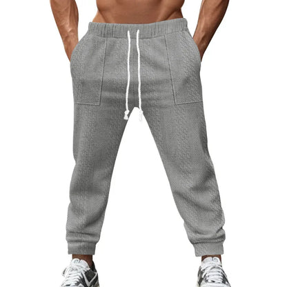 Pantalon de Jogging Homme Couleur Unie — Style Américain | Coupe Ample | Cordon de Serrage | Poches | 5 Coloris | S–XXXL