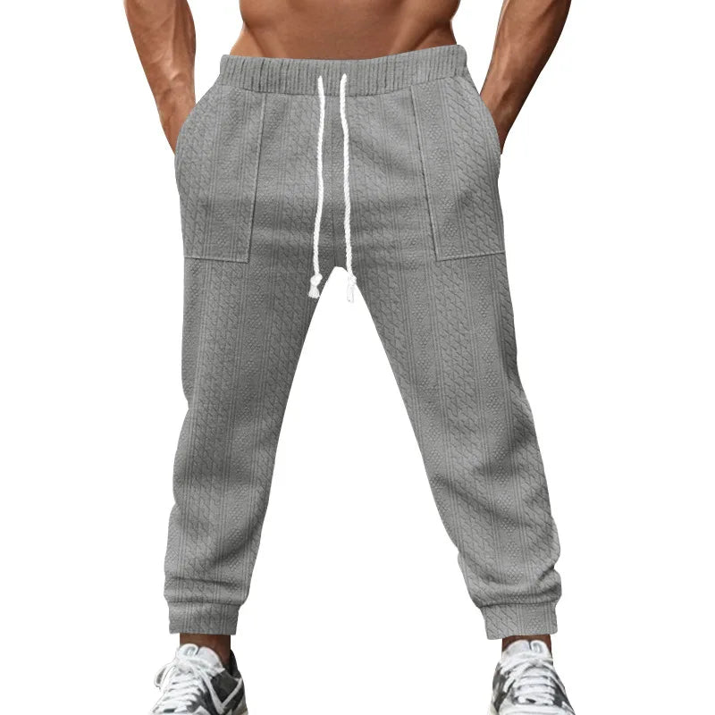 Pantalon Jogging Homme — Coupe Ample | Ceinture Élastique & Cordon | Poches | Casual | 5 Coloris | S à XXXL