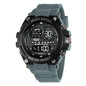 Montre électronique de sports de plein air pour hommes, réveil lumineux, montre à grand cadran