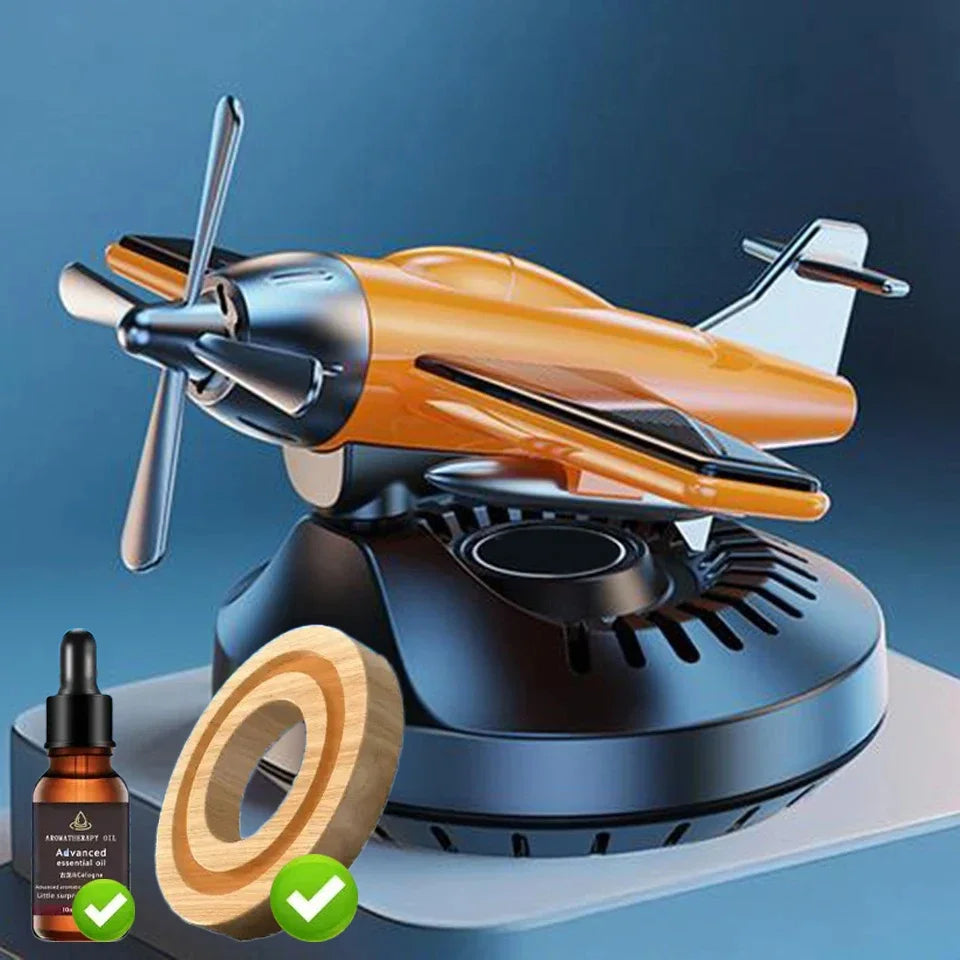 Nouveau désodorisant solaire pour voiture, hélicoptère, ornements de voiture, accessoires de décoration, hélice rotative, diffuseur de parfum aromatisant automatique