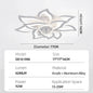 Ventilateur de Plafond Intelligent LED Jelena — 6 Vitesses, App & Télécommande, Mode Été/Hiver
