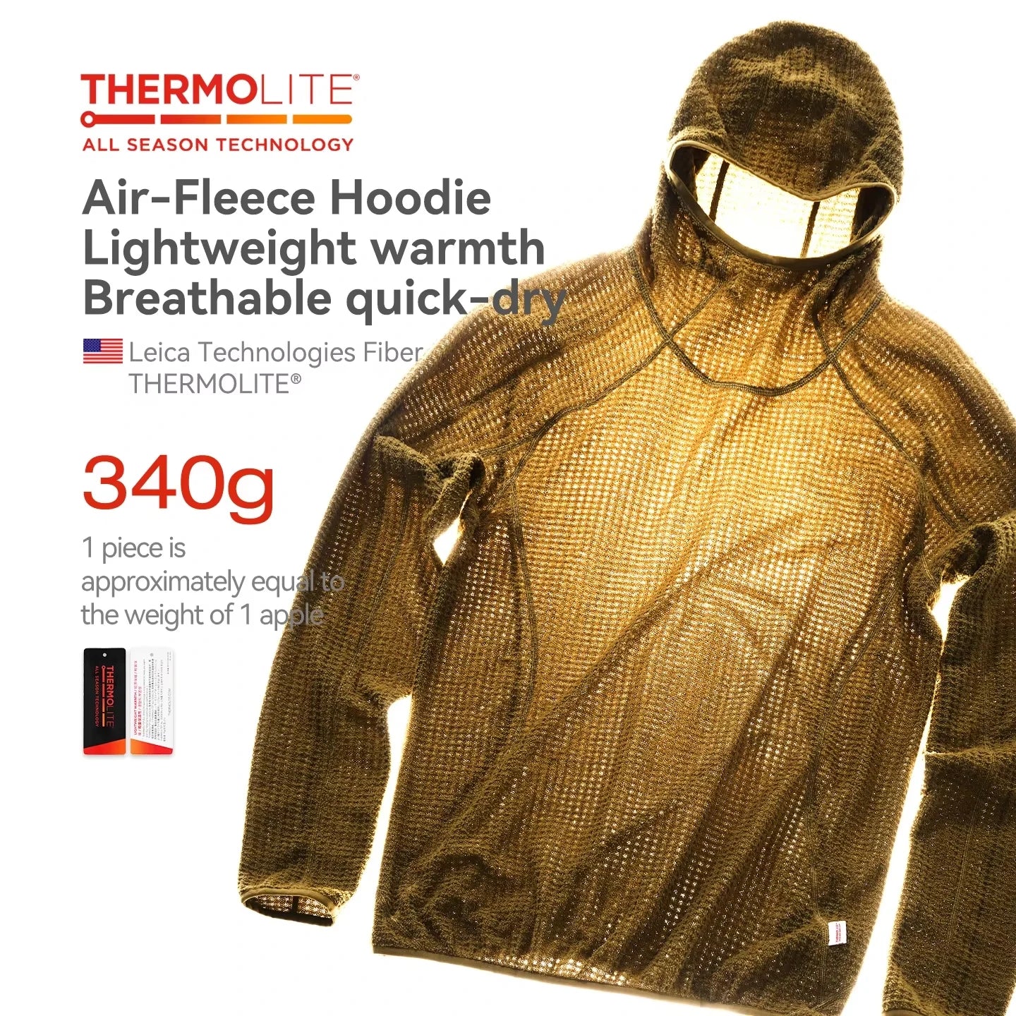 Sweat à Capuche Thermolite® Unisexe — Léger & Chaud | Épaissi | Couleur Unie | Automne Hiver | 6 Coloris | S à XL