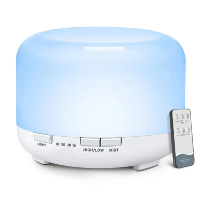 Diffuseur Arômes Design Bois 500ml — Télécommande, USB 5V & 4 Finitions Premium