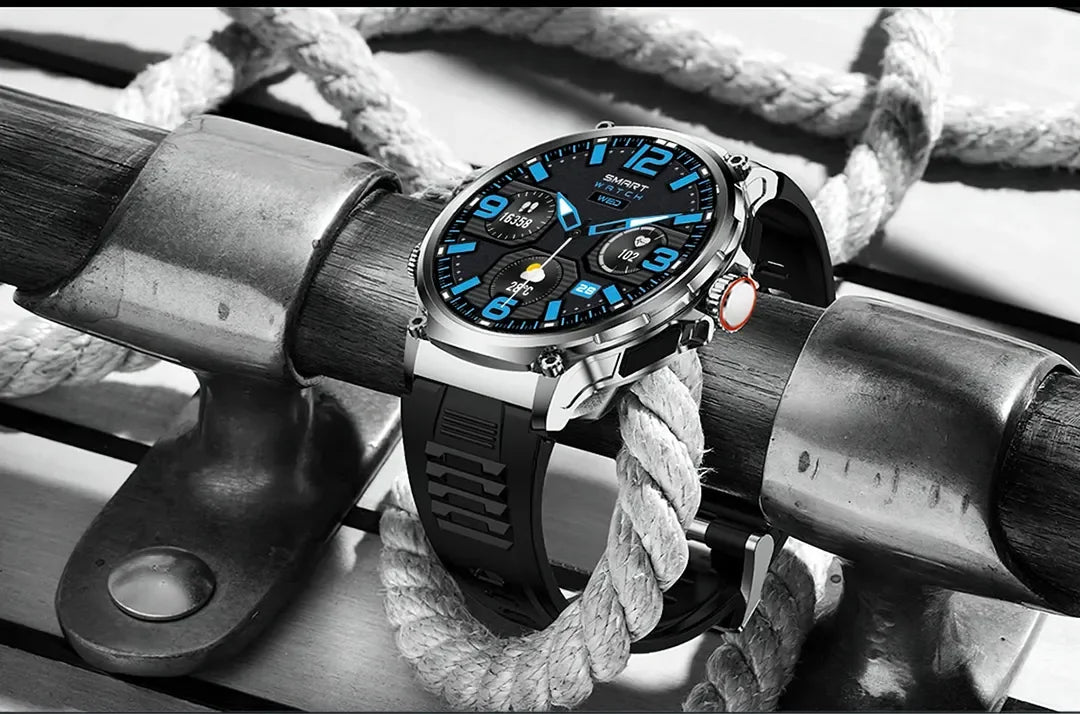 Montre Connectée Homme BOALZETD V69 — AMOLED 1,85", Batterie 710 mAh, GPS, IP67, 100+ Sports, 6 Coloris | TechNova X