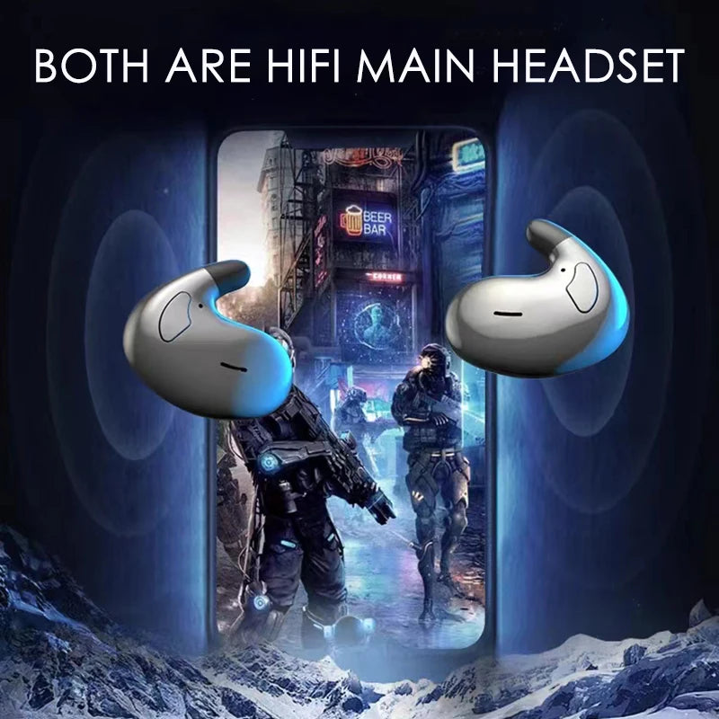 Ultra-Thin Bluetooth 5.3 Sleep Headphones — Invisible, IPX7 Waterproof | TechNova X