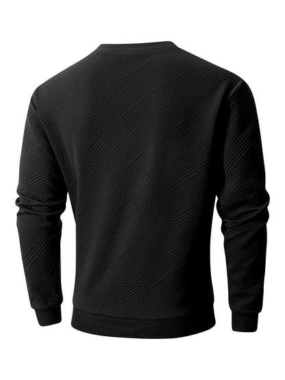 Sweat-shirt Col Rond Homme — Polyester & Élasthanne | Sans Capuche | Couleur Unie | Casual | 4 Coloris | S à 3XL
