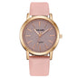 Montre Femme Quartz Minimaliste ZK0527 — Bracelet Cuir 18mm, Cadran Rond 40mm, 5 Coloris