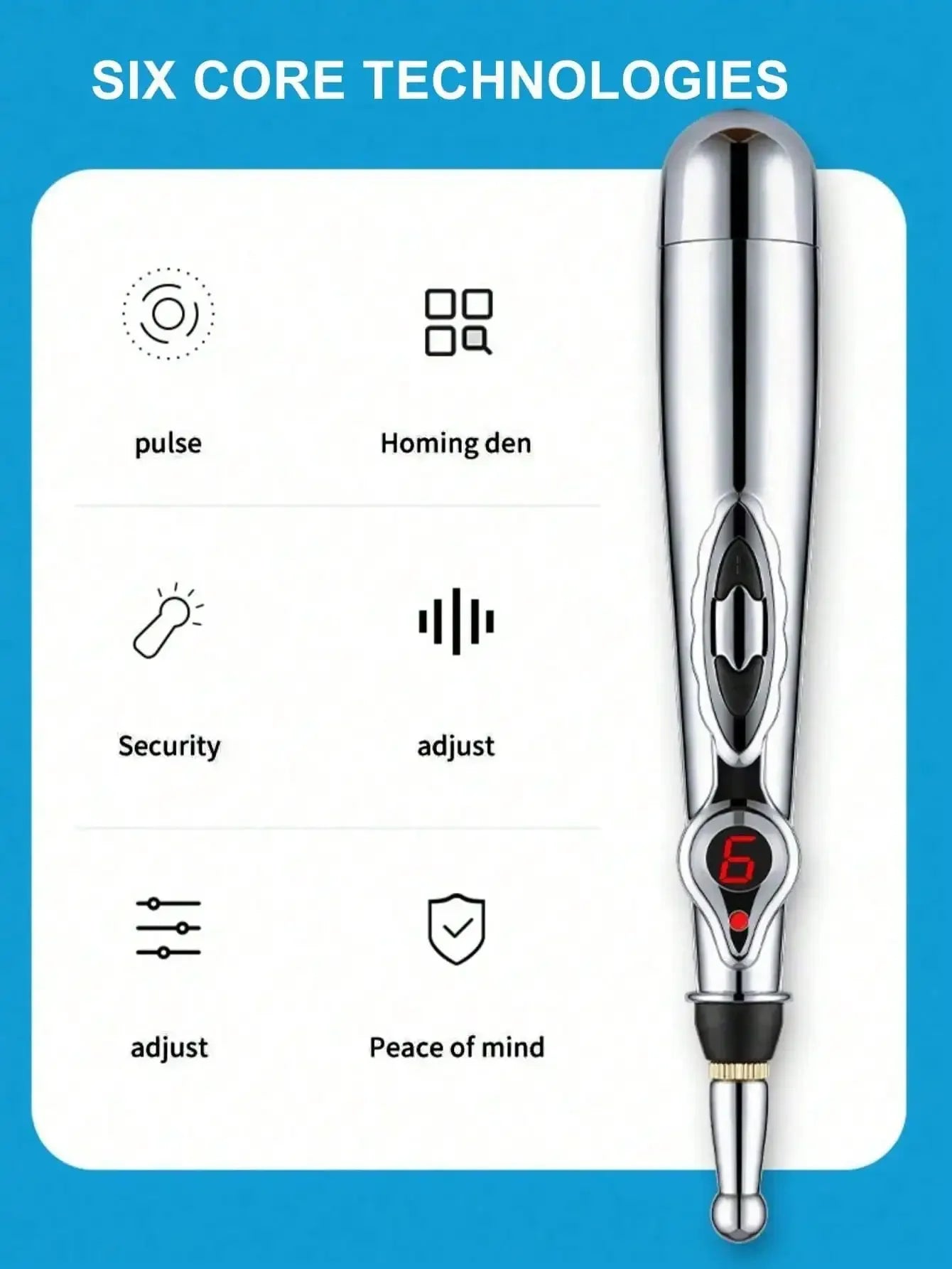 Energy Meridian Pen — Acupressure Massage & Deep Relaxation | TechNova X