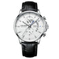 Montre Homme CHENXI B-576 — Chronographe Quartz, Bracelet Cuir, Aiguilles Lumineuses