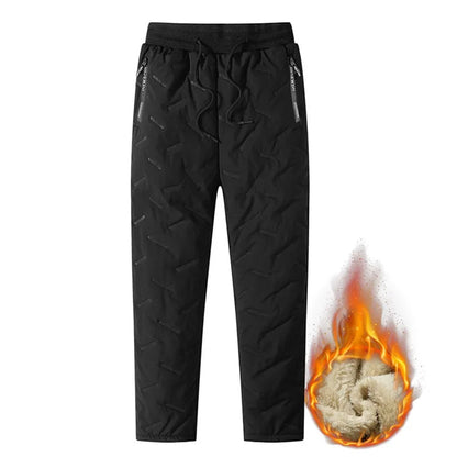 Pantalon de Survêtement Homme Thermique — Laine d'Agneau | Imperméable & Coupe-Vent | Slim | 2 Coupes | 2 Coloris | L–6XL