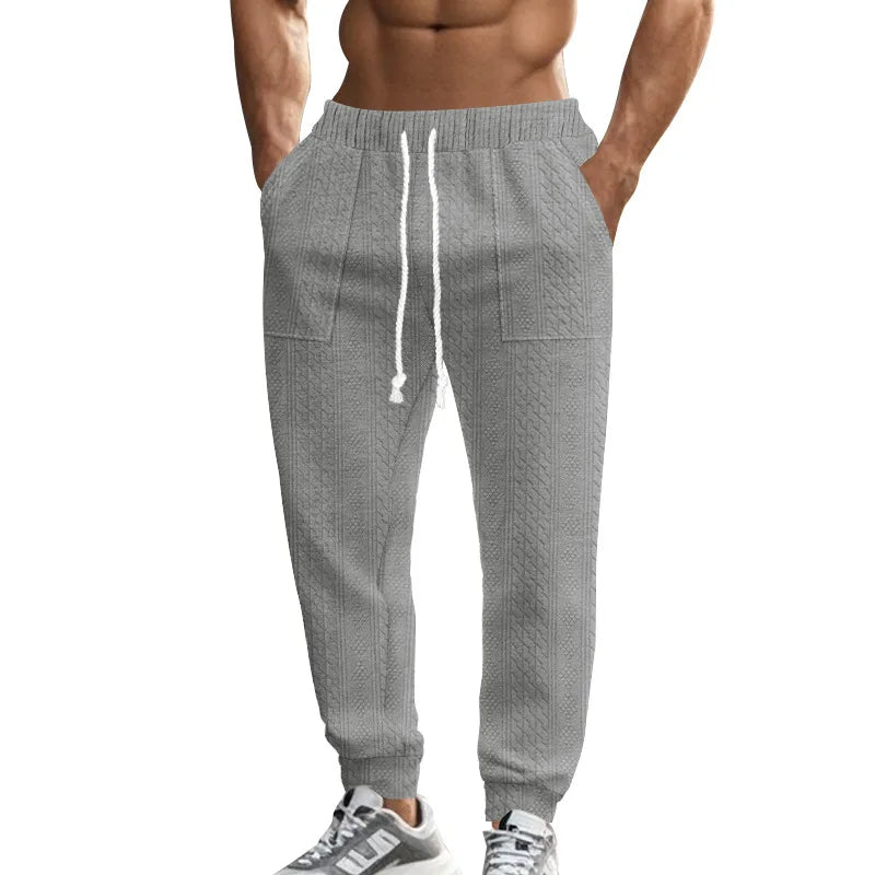 Pantalon de Jogging Homme Couleur Unie — Style Américain | Coupe Ample | Cordon de Serrage | Poches | 5 Coloris | S–XXXL