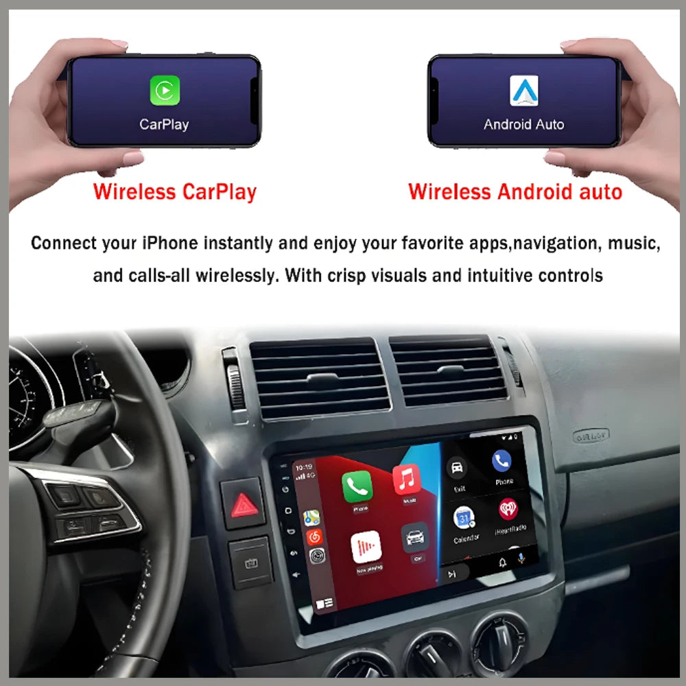 Autoradio Android 16 pour Volkswagen VW Polo MK4 6Q 9N 9N3 2004-2009 Lecteur multimédia Stéréo auto WiFi Navigation autoradio 4G