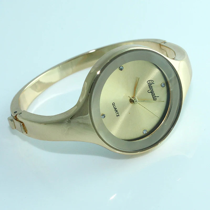 Montre Manchette Femme Quartz CYD D1 — Acier Inoxydable, Cadran Minimaliste 38mm, 10 Coloris