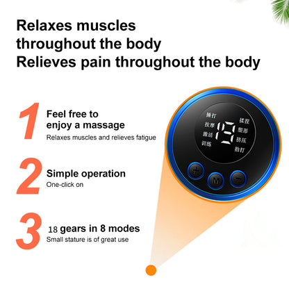 EMS Neck Massager, Mini Cervical Back Muscle Pain Relief Patch, Stimulator Mat, Portable Leg Body Healthcare Tool
