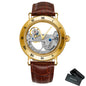 Montre Mécanique Automatique Squelette FORSINING FS134 — Aiguilles Lumineuses, Bracelet Cuir ou Acier