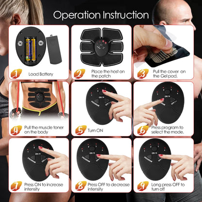 EMS Abs & Hips Stimulator — Fitness & Body Shaping | TechNova X