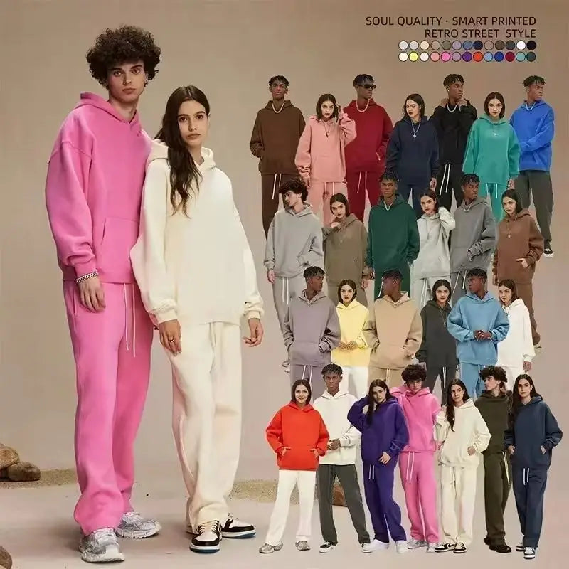 Sweat-shirt à Capuche Femme — Motifs Imprimés | Coupe Ample | Avec Poches | Style Européen | 4 Coloris | S–XXXL