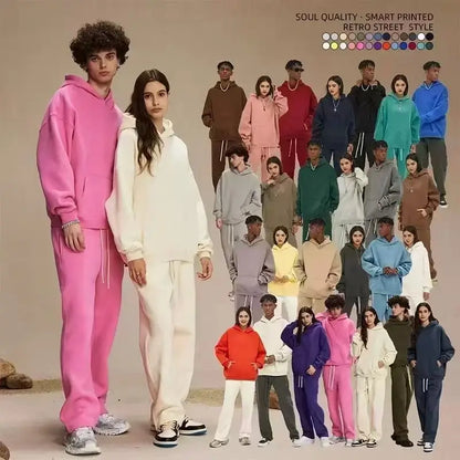 Sweat-shirt à Capuche Femme — Motifs Imprimés | Coupe Ample | Avec Poches | Style Européen | 4 Coloris | S–XXXL