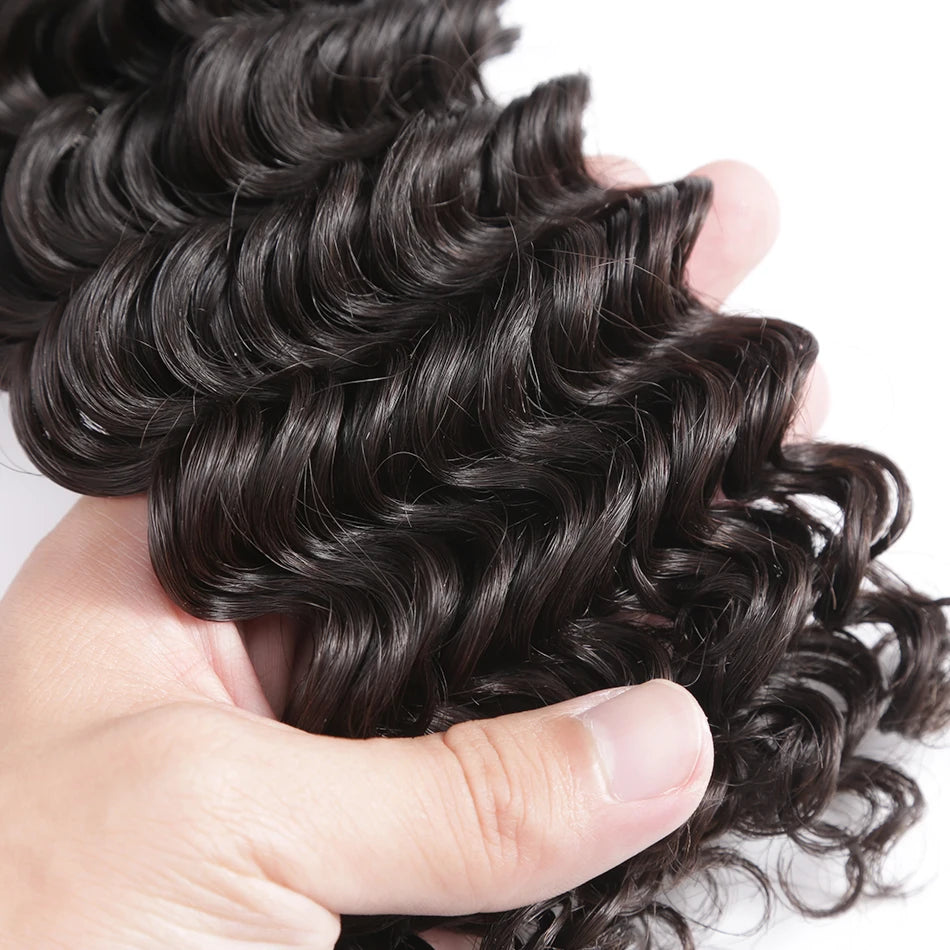 Paquets Cheveux Humains Remy Brésiliens Miss Anna — Vague Profonde 100% Naturels, 12-40 Pouces, Expédié depuis Chine ou USA | TechNova X