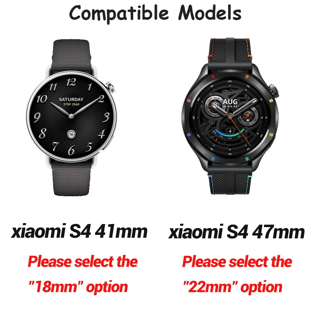 Bracelet Silicone Universel 18mm 20mm 22mm — Samsung Galaxy Watch, Huawei GT, Amazfit, Xiaomi
