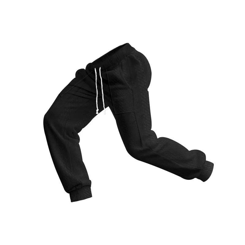 Pantalon de Jogging Homme Couleur Unie — Style Américain | Coupe Ample | Cordon de Serrage | Poches | 5 Coloris | S–XXXL