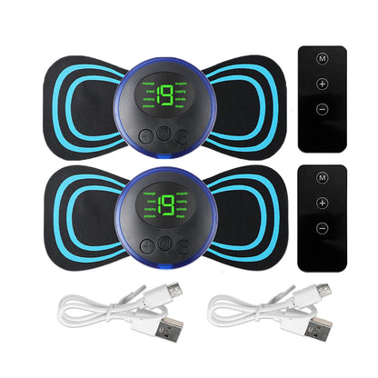 Portable EMS Electric Neck Massager, Neck Stretcher for Cervical Muscle Pain Relief and Shoulder Relaxation Massage Patch