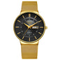 Montre Homme LIGE 9949 — Quartz Ultra-Fine, Bracelet Acier Inox, Date & Semaine, 3 ATM